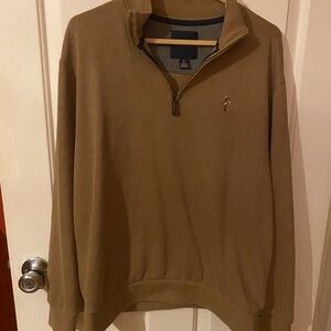 U.S. Polo Assn. Men's Brown zip-Up Sweater